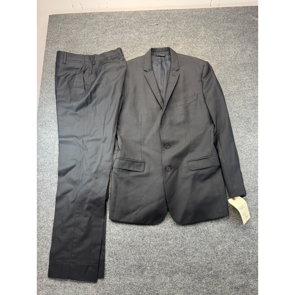 Dolce & Gabbana Martini Two-Piece Suit Set Blazer & Pants Mens 40L 33/33 Black